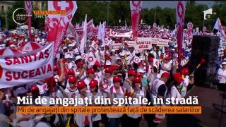 Mii de angajaţi din spitale protestează din cauza haosului din sănătate