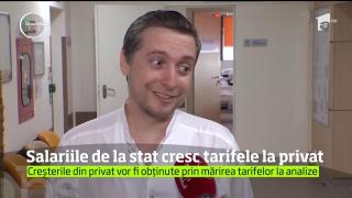 Majorarea salariilor medicilor din sistemul de stat măreşte preţurile analizelor şi serviciilor din clinicile private, chiar şi cu 20%!