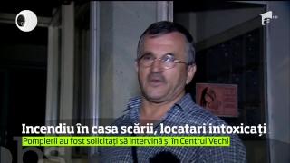 Șapte persoane, printre care şi doi copii, au ajuns la spital, după ce s-au intoxicat cu fum într-un bloc din Capitală