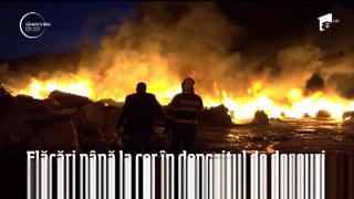 Cerul Hunedoarei a fost întunecat de un nor negru şi gros de fum, vizibil de la mai bine de zece kilometri