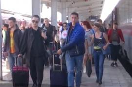 Aglomeraţie în Gara de Nord. Primele locomotive care au venit din Constanța și Brașov erau pline