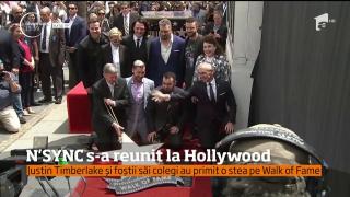 N'Sync s-a reunit la Hollywood! Justin Timberlake și foștii săi colegi au primit o stea pe Walk of Fame