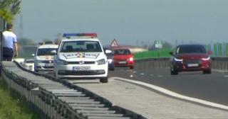Trafic intens pe Autostrada Soarelui. Polițiștii supraveghează traficul pe A2 și din elicopter