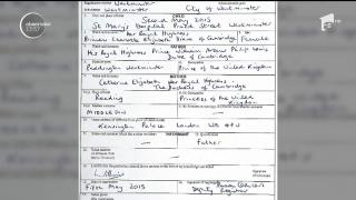 Certificatul de naştere al Prinţului Louis, cel de al treilea copil al Ducesei de Cambridge şi al Prinţului William, a fost publicat