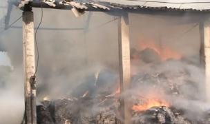 Incendiu de proporţii la centrul de echitaţie din Târgu Mureş