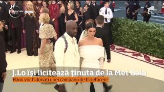 Jennifer Lopez își licitează ținuta purtată la Met Gala 2018