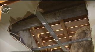 Bloc ANL din Eforie Nord, serios avariat de ploaie