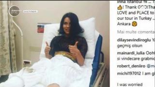 Inna, de urgență la spital, în Istanbul