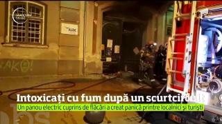 Intoxicați cu fum după un scurtcircuit, în centrul istoric al Timişoarei
