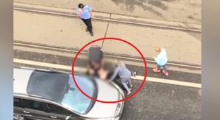 Scandal sângeros într-o intersecţie din Capitală! Bărbat înjunghiat în dreptul inimii, după o şicană în trafic