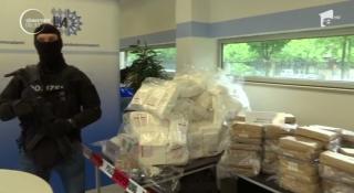 Poliţia germană a confiscat aproape o tonă de cocaină pură, descoperită din întâmplare de angajaţii unor centre comerciale