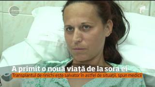 A primit o nouă viață de la sora ei. Fără să stea pe gânduri a renunţat la o parte din ea s-o salveze