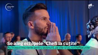 Se aleg echipele "Chefi la cuțite"