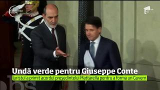 Preşedintele italian a acceptat nominalizarea lui Giuseppe Conte ca şi premier