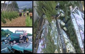 Durere și lacrimi în familiile celor 9 români morți în accidentul din Ungaria. Trupurile lor au fost aduse acasă