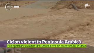 Ciclon violent în Peninsula Arabică