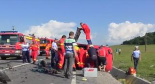 O familie întreagă a pierit într-un accident cumplit, pe DN1, în judeţul Braşov
