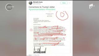 Donald Trump, nota 4 pentru scrisoarea către liderul nord-corean Kim Jong-un