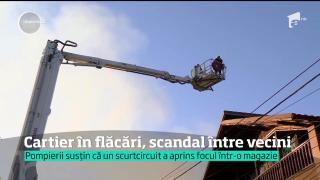 Incendiu în Capitală, şapte case făcute scrum. Ipoteză şocantă a vecinilor: un copil ar fi pornit focul
