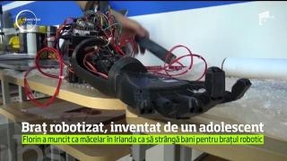 Braț robotizat, inventat de un adolescent. Ideea i-a venit după ce a văzut o fetiță cu un cârling în loc de braț