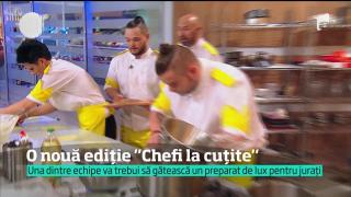 Nouă ediție Chef la Cuțite. Scărlătescu şi Bontea se aliază împotriva adversarului lor, Florin Dumitrescu