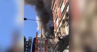 Incendiu uriaş la unul dintre cele mai exclusiviste hoteluri din Londra
