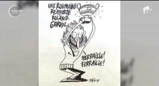 Simona Halep, batjocorită de publicaţia franceză Charlie Hebdo