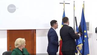 Gafă de protocol la întâlnirea premierului Dăncilă cu omologul estonian, Juri Ratas