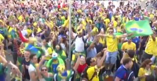 Suporterii echipei naţionale a Braziliei au adus carnavalul la Moscova