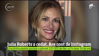 După ce ani de zile a stat departe de rețelele de socializare, Julia Roberts are acum cont de Instagram