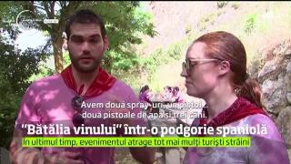 „Bătălia vinului” într-o  podgorie spaniolă