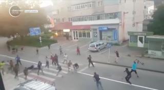 Scene teribile, desprinse parcă din filmele cu mafioţi, s-au petrecut la Târgu Neamţ în plină zi
