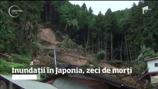 Inundații în Japonia, zeci de morți