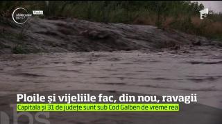 Ploile torenţiale şi inundaţiile au lovit din nou, în toată ţara. Nici Capitala nu a scăpat