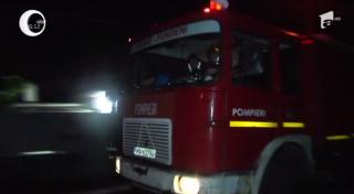 Alertă maximă pentru pompieri, în comuna Căţelu, de la marginea Capitalei