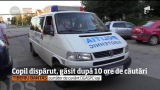 Copilul dat dispărut la Iaşi a fost găsit cu ajutorul Facebook, Doi tineri l-au recunoscut