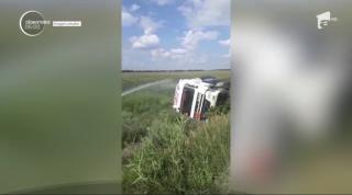 Blocaj de aproape şase ore pe Autostrada Soarelui, după ce cistrena care transporta kerosen s-a răsturnat