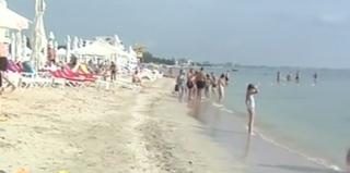 Distracție pe litoral, în ciuda vremii