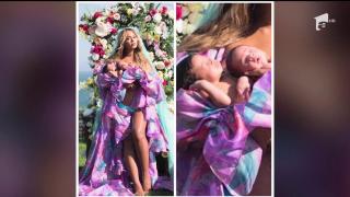 Beyonce şi Jay Z le fac o bucurie fanilor! A apărut prima fotografie cu gemenii