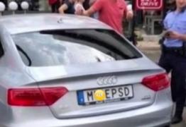 Șoferul maşinii cu numărul de înmatriculare anti-PSD rămas fără permis