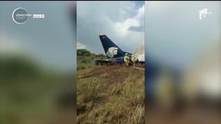 Miracol în Mexic. Un avion cu 103 pasageri s-a prăbușit după decolare, dar nimeni nu a murit