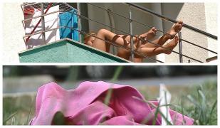 Imagini incredibile pe litoralul românesc! Turiştii de la mare îşi aruncă pe stradă inclusiv chiloţii