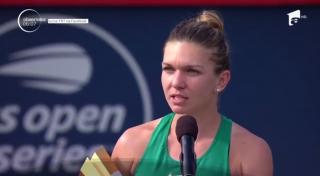 În timpul finalei Rogers Cup, cu Simona Halep, mai mulţi români au scandat lozinci. Cum a reacţionat sportiva