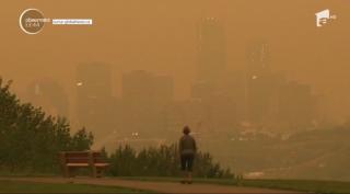 Un oraş din Canada a fost acoperit de un val uriaş de ceaţă portocalie