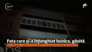 Copila de 13 ani din Oradea care şi-a înjunghiat bunica şi apoi a dispărut a fost găsită teafără