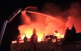 Filmul dezastrului de la Oradea. Preotul care locuia în Palatul Episopiei Greco-Catolice s-a salvat la timp