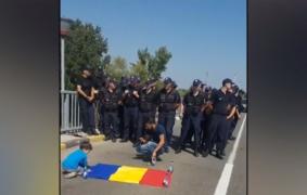 Marșul Centenarului, oprit la graniță! Poliția de Frontieră a Moldovei a oprit delegația unioniștilor să treacă Prutul