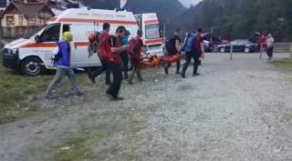 Un copil de 8 ani a căzut câțiva metri în gol, pe Vârful Călțun din Făgăraș
