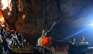 Concert cu austică perfectă în Peștera Bolii, din Țara Hațegului