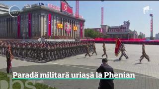 Coreea de Nord a marcat 70 de ani de la înfiinţarea ţării cu tradiţională paradă militară.